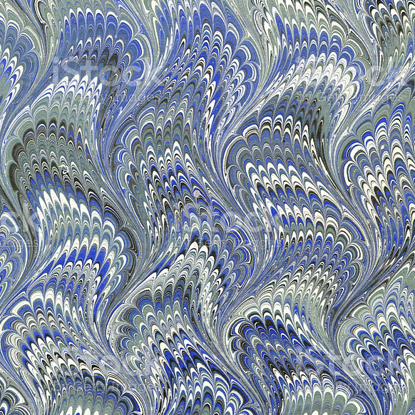 A high-resolution image of handmade antique marbled paper.